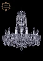 Люстра подвесная хрустальная 11.23.12.200.h-59.Cr.Dr Богемиа Арт Классик прозрачная на 12 ламп, основание хром в стиле классический Люстра подвесная хрустальная 11.23.12.200.h-59.Cr.Dr Богемиа Арт Классик прозрачная на 12 ламп, основание хром в стиле классический